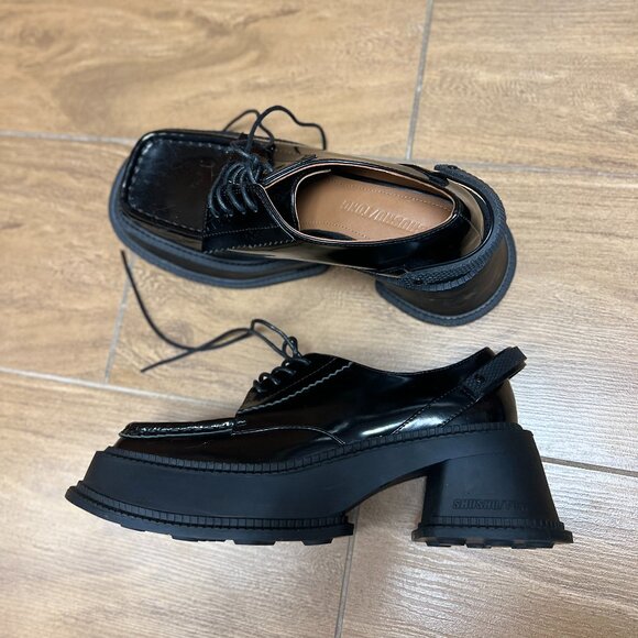 Shushu/Tong Platform Black Loafers in excellent condition - Picture 3 of 3
